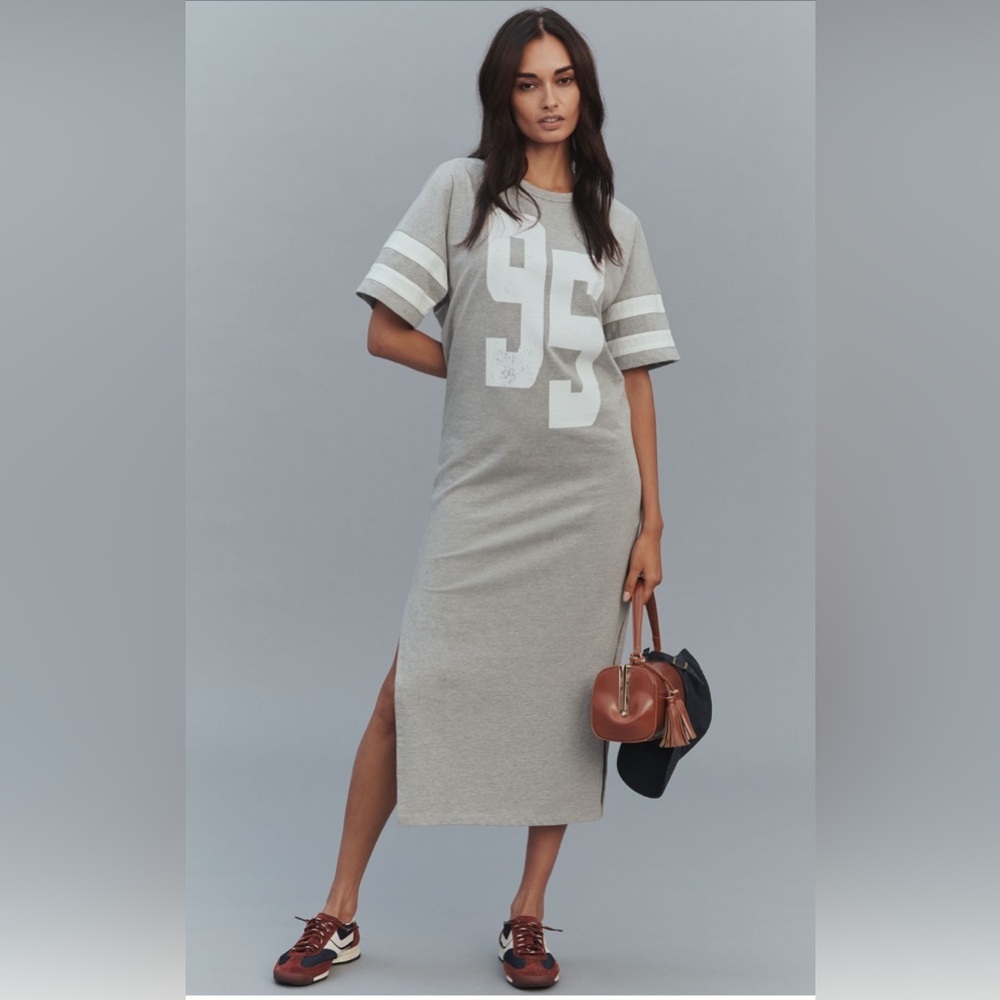 Daily Practice Short Sleeve Graphic Midi Dress NWT